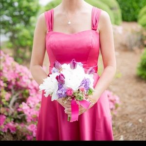 David’s Bridal bridesmaid dress.